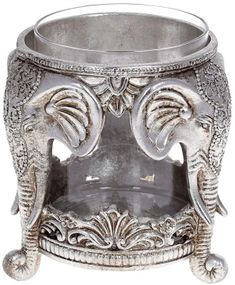 Подсвечник с колбой Silver Elephants 14х14х14.5 см