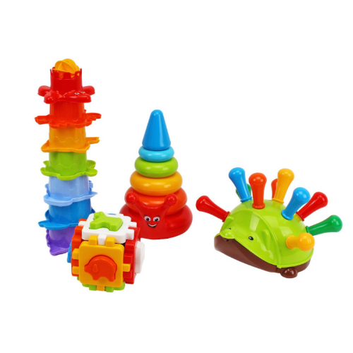 Ігровий Набір Подарунковий 2 пірамідки/їжачок/куб-сортер Технок 2376 | Зображення 6