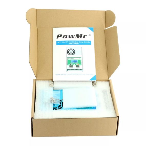 Контроллер заряду Рowmr mppt 60a 12v 24v 36v 48v до 190 вольт | Зображення 2