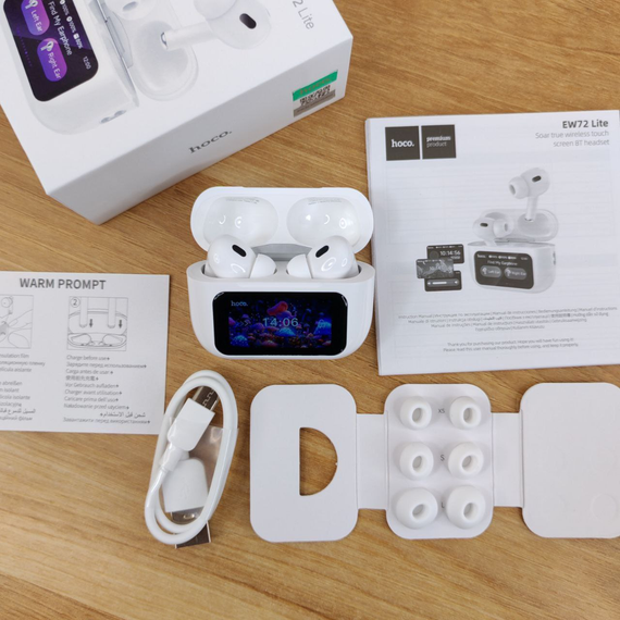 Бездротові навушники TWS Hoco EW72 Lite Soar with Touch Screen (з дисплеєм) | Зображення 1