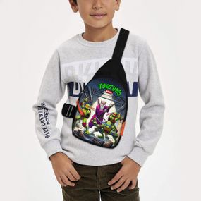 Сумка через плече дитяча Черепашки-ніндзя 29х17 см сумка слінг для хлопчика (02280)
