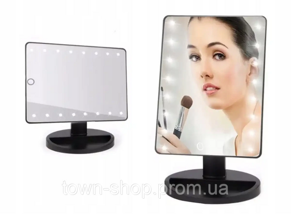 Зеркало косметическое настольное с LED подсветкой 22led 00032 8689 | Зображення 6