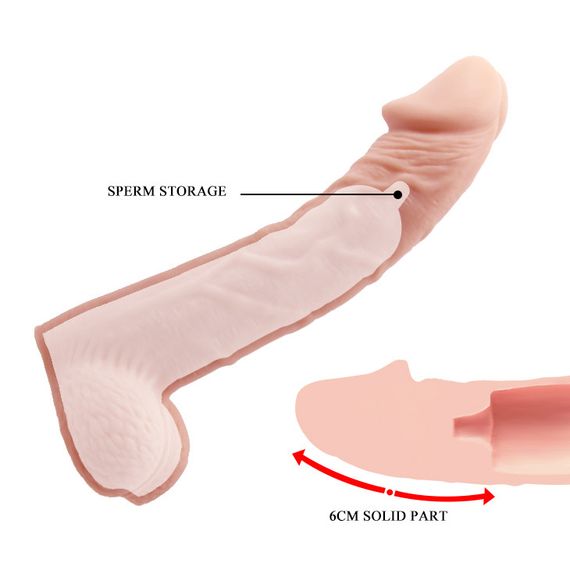 Насадка на член - Penis Sleeve Flesh 6 cm Sex Aura | Зображення 5