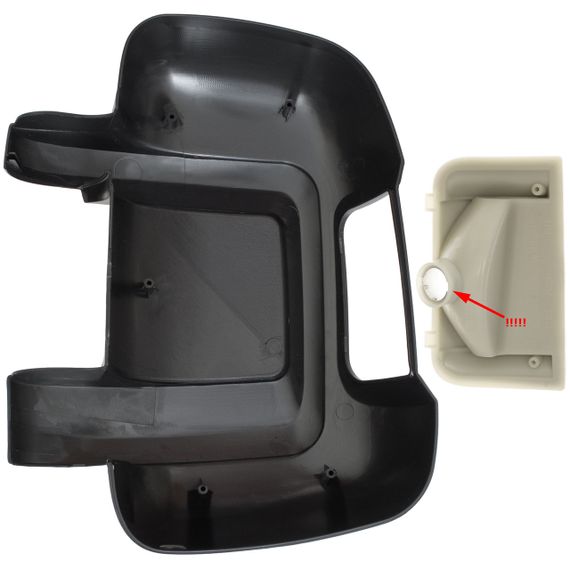 Peugeot Boxer II (от 2006-) корпус наружного зеркала правый ДЛИННЫЙ КРОНШТЕЙН + поворотник, Пежо Боксёр 2 | Зображення 1