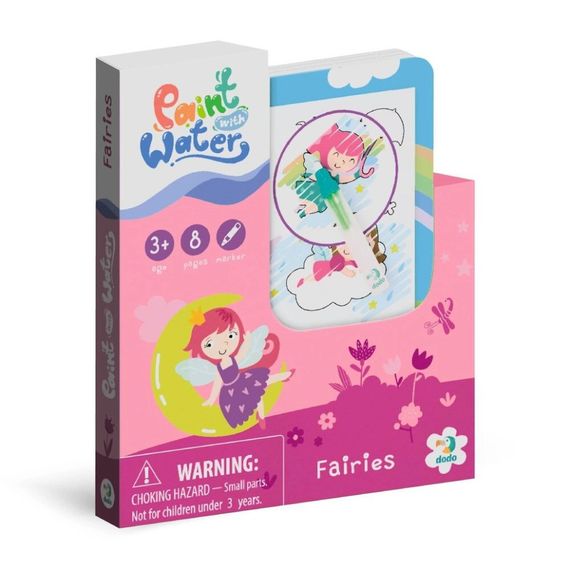 Набор водных раскрасок "Феи" 300312 с маркером для воды