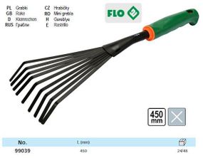 Грабли веерные Польша мини FLO-99039