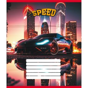 Тетрадь ученическая "Ночные огни" 012-520156L-5 в линию, 12 листов