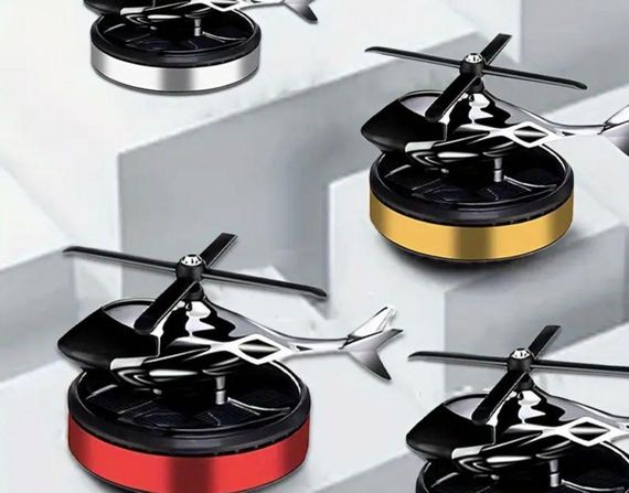 Автомобільний багаторазовий GREY ароматизатор вертоліт для авто парфумів у машину пахучка салону | Зображення 2