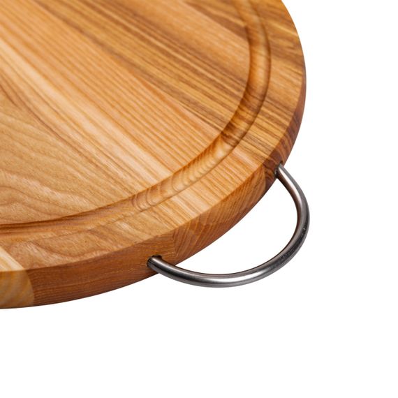 Обробна дерев'яна дошка кругла 25 см ясен C8W250 | Зображення 2