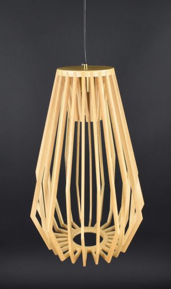 Люстра підвісна на 1 лампочку 27451 Латунь 65-200х40х40 см. | Зображення 6