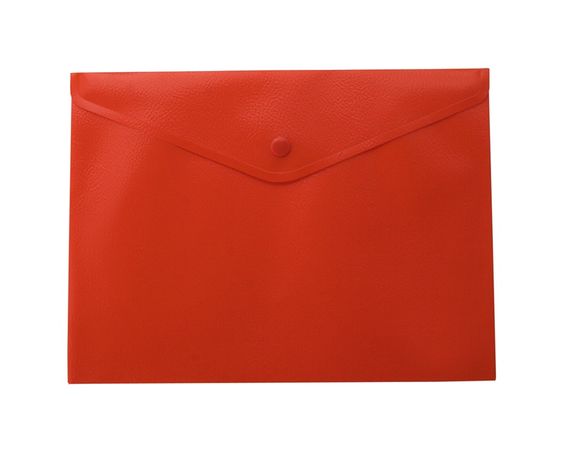 Папка-конверт, на кнопке, А5, BM.3935-99 BUROMAX, матовый полупрозр.пластик (4823078953421) Червоний | Зображення 1