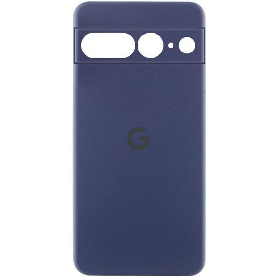 Чохол Silicone Cover Lakshmi Full Camera (AAA) with Logo для Google Pixel 7 Pro Темно-синій / Midnight blue