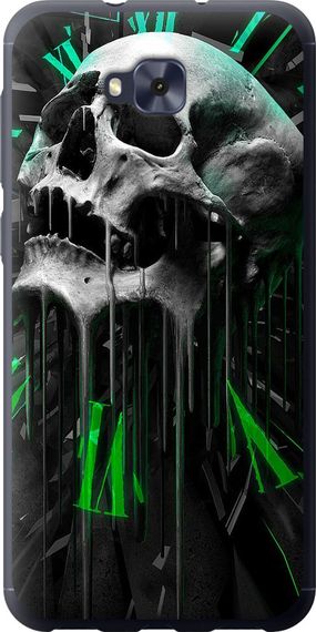 Чехол на Asus ZENFONE 4 SELFIE / ZD553KL Череп-часы "4100u-1241-17620"
