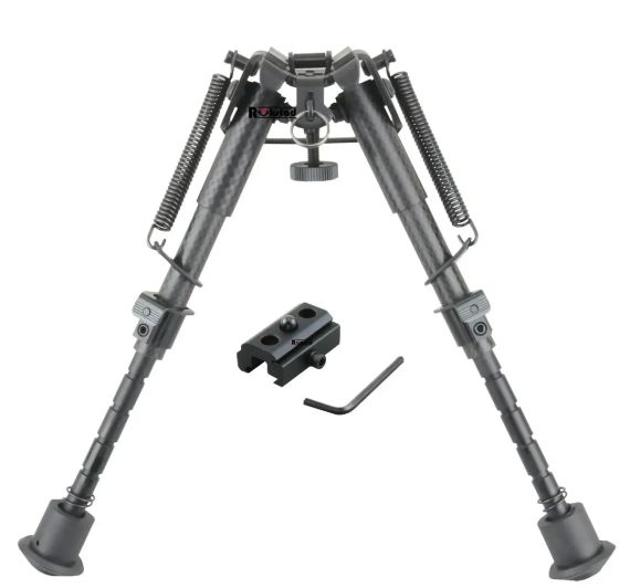 Сошки VECTOR OPTICS 15.2см-22.9см, підпружинені на антабку Тактичні сошки Сошки на планку Вівера Сошки на автомат