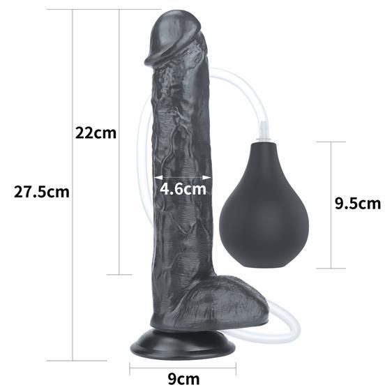 Фалоімітатор - Squirt Extreme Dildo 11" Black Sex Aura | Зображення 1