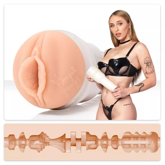 Мастурбатор Fleshlight Girls: Angel Youngs - Sweetness, со слепка вагины, очень нежный Sex Aura | Зображення 1