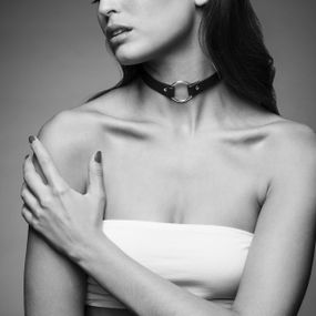 Чокер вузький з кільцем MAZE колір: чорний Bijoux Indiscrets (Іспанія) sexstyle