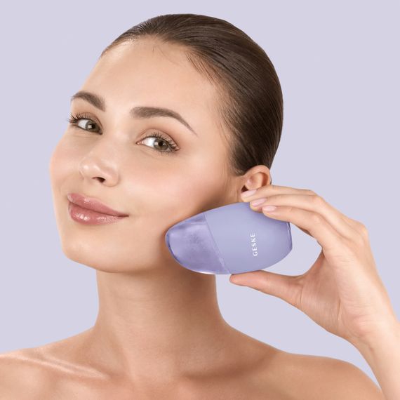 Масажер для обличчя GESKE Cool&Warm Eye and Face Massager 7в1 purple | Зображення 3