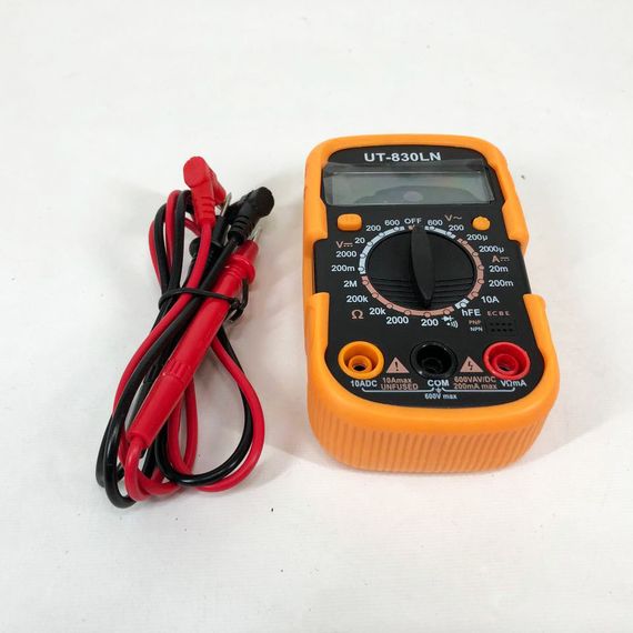 Мультиметр DT-830 LN з підсвічуванням та звуком ABaTap до 750 В Помаранчевий, тестер для вимірювання напруги | Зображення 7