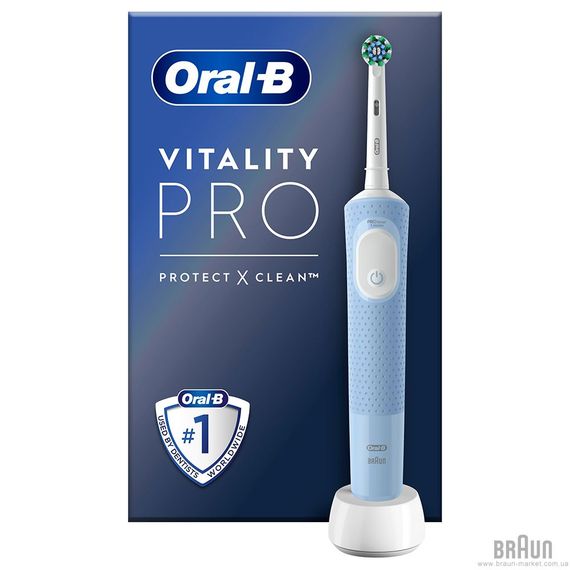 Електрощітка BRAUN Oral-B Vitality D103.413.3 PRO Protect X Clean Vapor Blue | Зображення 2