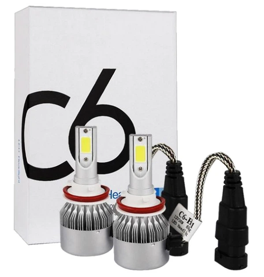 Комплект LED ламп C6 HeadLight H11 / Светодиодные автомобильные LED лампы C6 H11 | Зображення 1