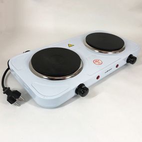 Электроплита для дачи Sea Breeze SB-063 белая / Электроплита FO-197 двухконфорочная настольная