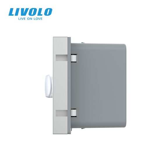 Механізм датчик присутності та руху з сенсорним вимикачем Livolo сірий (VL-FCU-2IP) | Зображення 3