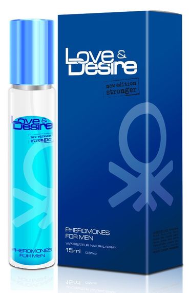 Туалетная вода с феромонами для мужчин Love & Desire for Men, 15 ml Sex Aura