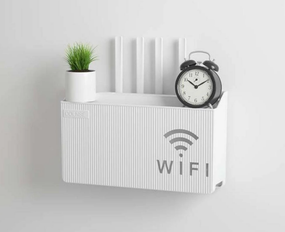 Полка подставка Colnse настенный держатель коробка для роутера - White