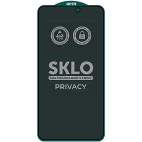 Захисне скло SKLO 5D Privacy (тех.пак) для Apple iPhone 16 Pro Max (6.9") Чорний