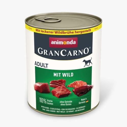 Корм вологий для собак Animonda GranCarno Adult with game з дичиною 800 г