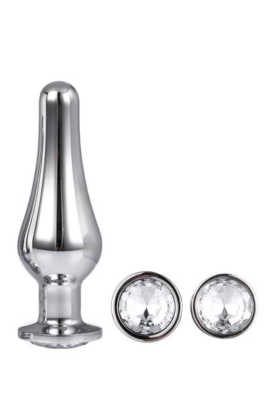 Анальні пробки набір металевих іграшок Dream Toys Gleaming Love Pleasure Set Silver — 3 конічні розміри | Зображення 4