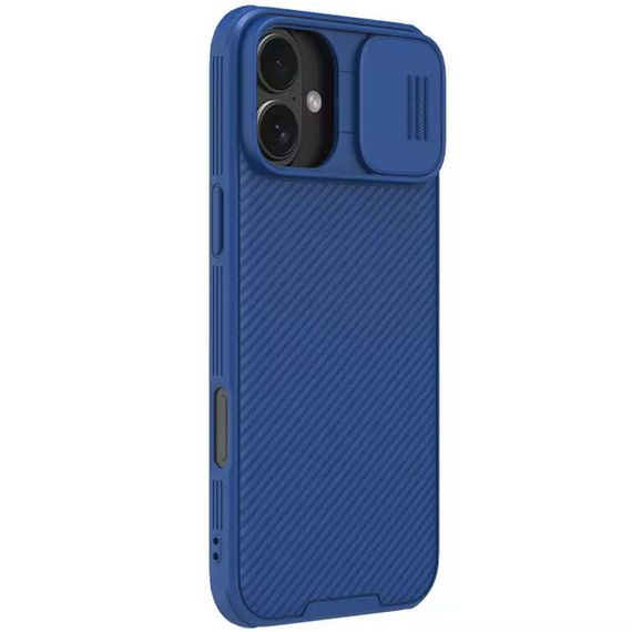 Карбонова накладка Nillkin CamShield Pro для Apple iPhone 16 (6.1") Blue | Зображення 2