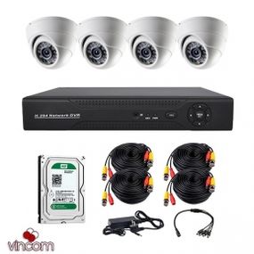 Комплект AHD видеонаблюдения CoVi Security AHD-4D KIT  HDD500