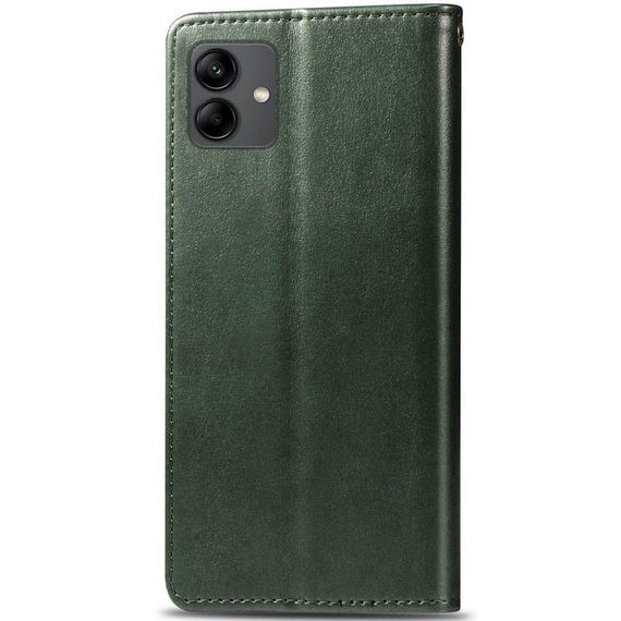 Шкіряний чохол книжка GETMAN Gallant (PU) для Samsung Galaxy A04, Зелений | Зображення 1