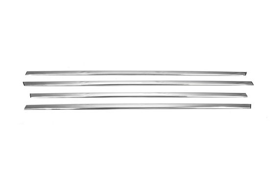 Нижние молдинги стекол (нерж) Carmos - Турецкая сталь для Fiat Tipo Cross | Зображення 1