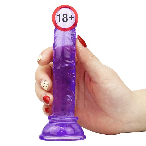 Фіолетовий фалоімітатор We Love Velvet Touch з присоскою 12*2.2 cm | Зображення 4