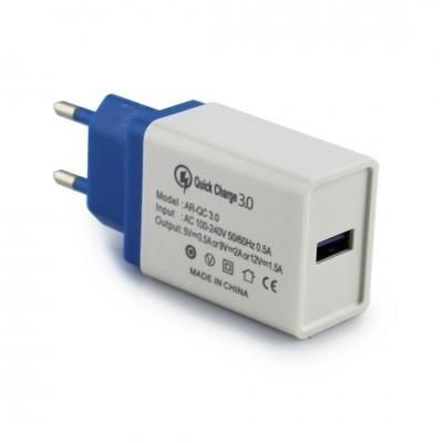 Адаптер Fast Charge QC3.0 USB AR 60/4311 WHITE | Зображення 1