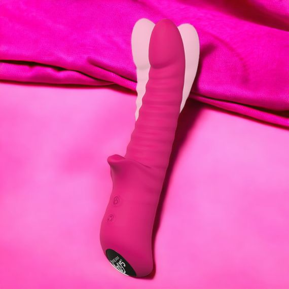 Подвійний вібратор Dream Toys Vibes Of Love Honey Bear Magenta рожевий Sex Aura | Зображення 2
