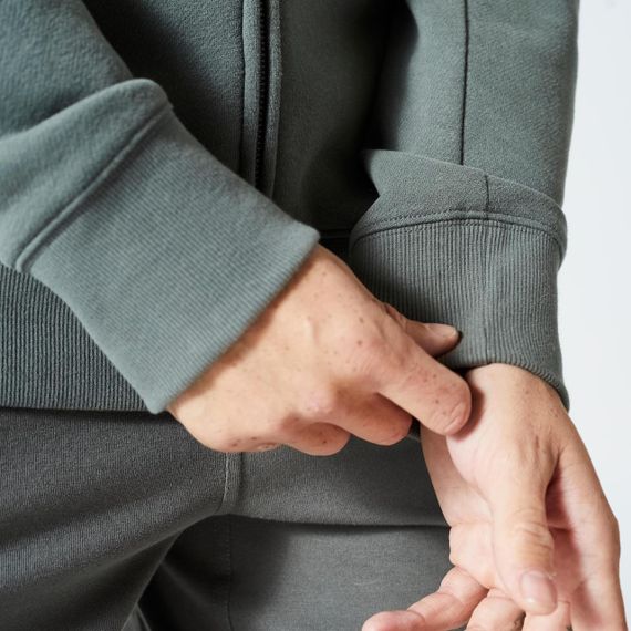 Толстовка чоловіча на блискавці хакі - 2XL. | Зображення 4