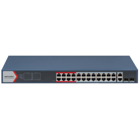 Hikvision DS-3E1326P-EI(B) POE Комутатор 26 портів керований