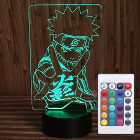 Акриловый светильник-ночник с пультом 16 цветов Наруто 4 tty-n000216