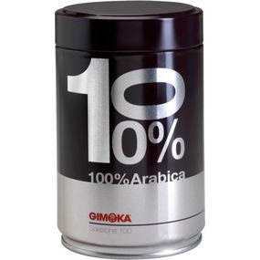 Молота італійської кави Gimoka 100% Arabica ж/б, 250г, бленд з відбірних сортів 100% арабіки