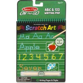 Набор для творчества Melissa&amp;Doug Альбом царапок Буквы и цифры (MD9142)