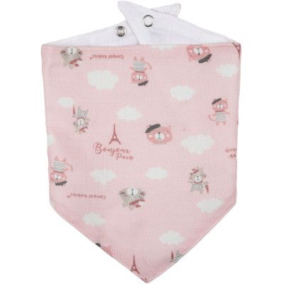 Слюнявчик Canpol babies Bonjour Paris 2 шт Розовый (26/900_pin) | Зображення 2