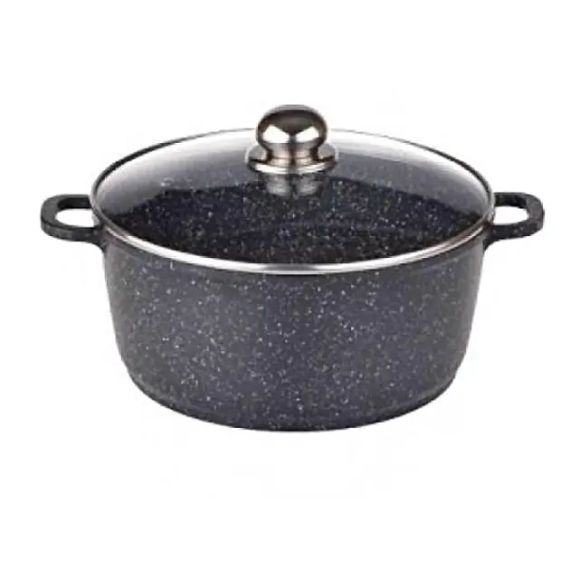 Каструля казан з кришкою Benson BN-297 з литого алюмінію та мармуровим антипригарним покриттям об'ємом 1.5 л. | Зображення 3