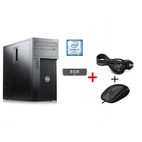 Компьютер Dell Precision 3620 Tower / Intel Core i7-6700 (4 (8) ядра по 3.4 - 4.0 GHz) / 8 GB DDR4 / no HDD / Intel HD Graphics 530 / 290W / DVD-RW / DisplayPort / HDMI б/у + Подарок Кабель питания + проводная мышь