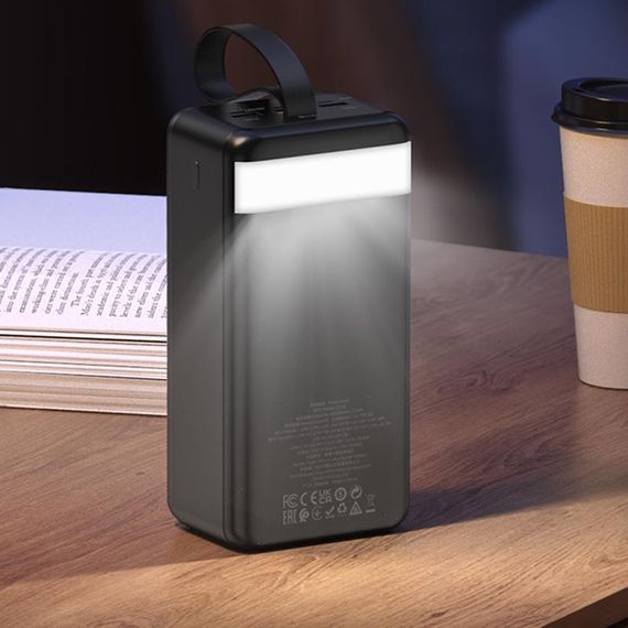 Портативний ЗП Power Bank Hoco J123C Element 22.5W+PD20W 60000 mAh Black | Зображення 3