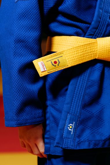 Синє дитяче кімоно для хлопчиків, дзюдо, TM BUDOGI серія BEGINNER, зріст 110 см, щільність 350 гр/м.кв. | Зображення 3