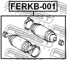 Пильовик кермової рейки універ-й VAG/Honda/Nissan, FEBEST (FERKB001) | Зображення 3